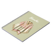 Munt Avocado Roze Poncho Notitieboek (Linkerzijde)
