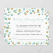 Munt Baby Shower Hoe Groot is Mamma's Buik Spel (Voorkant / Achterkant)