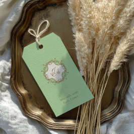 Munt Barok Bruiloft Favor Tag Cadeaulabel
