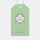 Munt Barok Bruiloft Favor Tag Cadeaulabel (Voorkant)