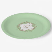 Munt Barok Bruiloft Papieren Bord (Gekanteld)