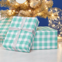 Munt Blau Frisse Gingham Bries Geruite Patroon