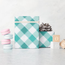 Munt Blau Frisse Gingham Bries Geruite Patroon