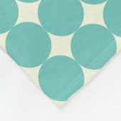  Munt Blauwgroen Groen Geometrische Stippen Patroo Fleece Deken (Hoek)