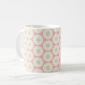 Munt Bloem Rooster Geometrie Koffiemok (Voorkant links)