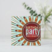 Munt Bohemian Sunshine flower Birthday Party Kaart (Staand voorkant)