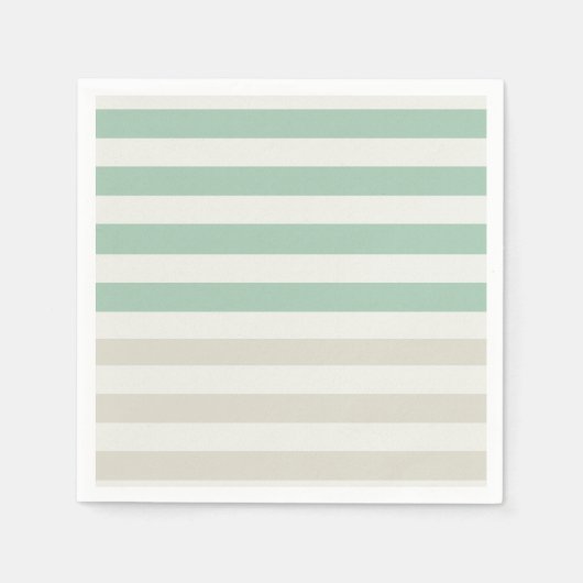 Munt, Bord en witte strepen Servet (Voorkant)
