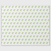 Munt botanische planten groene tuin waterverf cadeaupapier (Vlak)