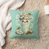 Munt Chocolade Chip Milkshake Kawaii Kussen  (Deken)