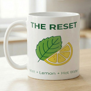Munt Citroen en Heet Water Reset Recept Thee Koffiemok