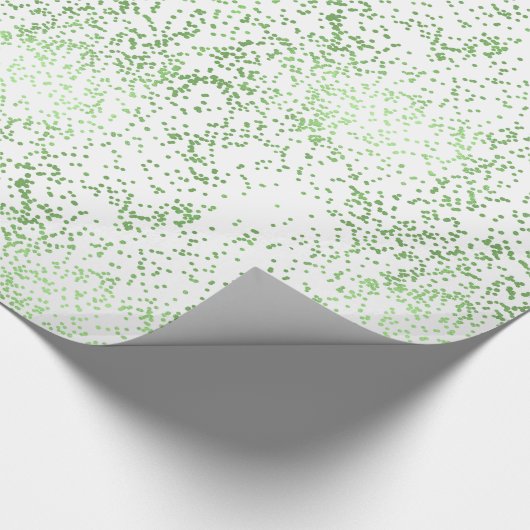 Munt Confetti Stippen Cadeaupapier (Hoek)