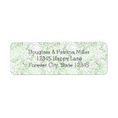 Munt Confetti Stippen Etiket (Voorkant)