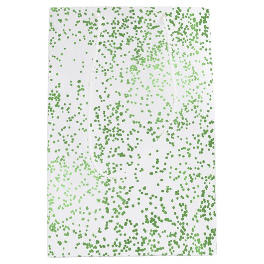 Munt Confetti Stippen Medium Cadeauzakje (Voorkant)