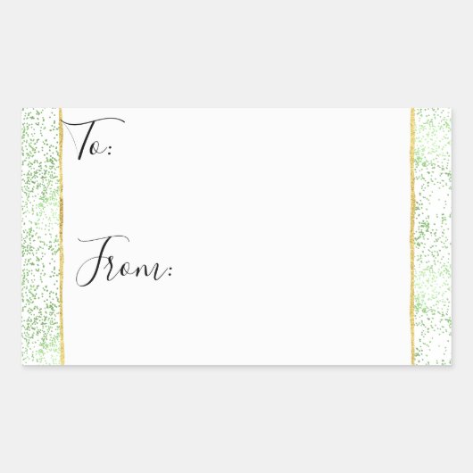 Munt Confetti Stippen naar goud van Kerst stickers (Voorkant)