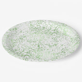 Munt Confetti Stippen Papieren Bordje (Gekanteld)