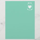 Munt country chic mason jar bruiloft (Voorkant)