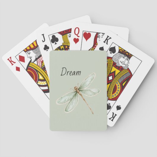 Munt Droom Libel Pokerkaarten (Achterkant)