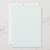 Munt Elegante Waterverf Bruiloft Kaart (Achterkant)