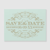 Munt en Antiek bloeien Save the Date (Voorkant)