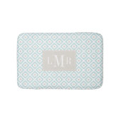Munt en Beige Modern Monogram Badmat (Voorkant)