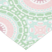 Munt- en Blush Pastel Mandala Ontwerp Tafelkleed (Gekanteld)