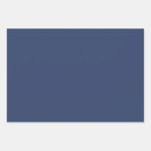 Munt en Donkerblauw Verweven Bloempatroon Inpakpapier Vel (Voorkant 2)