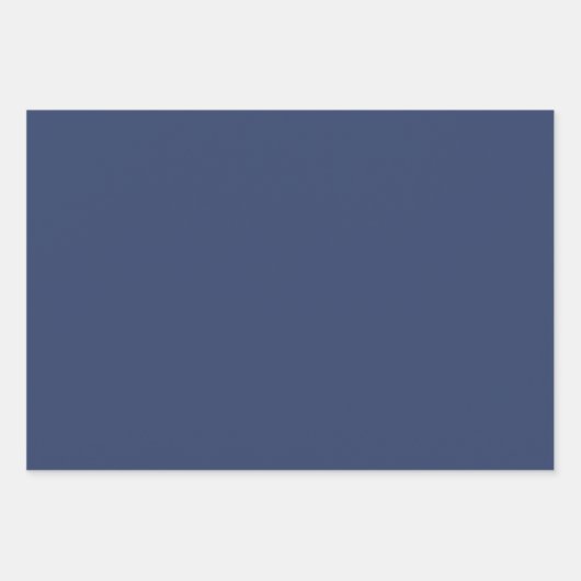 Munt en Donkerblauw Verweven Bloempatroon Inpakpapier Vel (Voorkant 2)