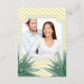 Munt en Geel Succulent Wedding (Achterkant)