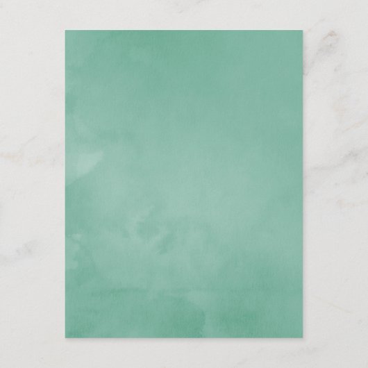 Munt en Goud Bloemenlichten Bruiloft Gast Details Informatiekaartje (Achterkant)