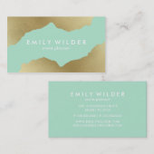 Munt en goud gedoopt | Visitekaartje (Voorkant / Achterkant)