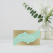 Munt en goud gedoopt | Visitekaartje (Staand voorkant)