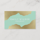 Munt en goud gedoopt | Visitekaartje (Voorkant)