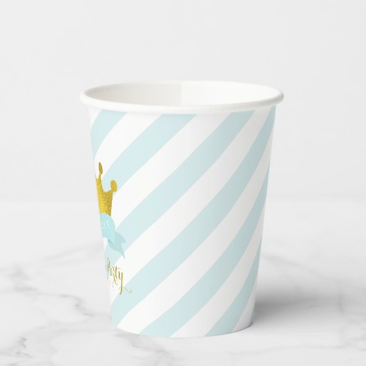 Munt en Goud Prinses Verjaardagsfeestje Papier Cup Papieren Bekers (Links)