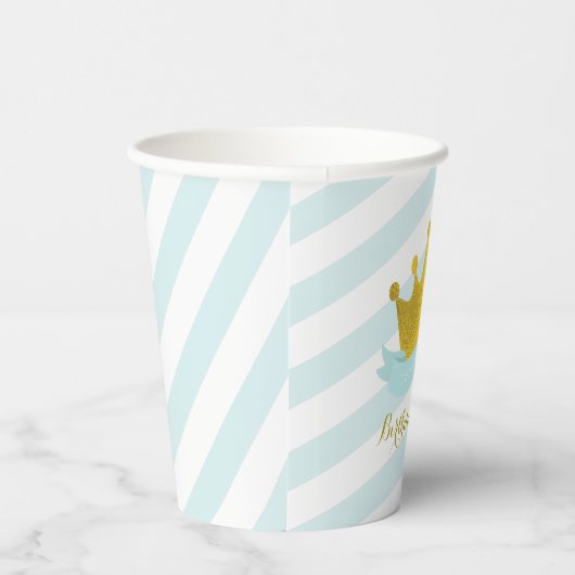 Munt en Goud Prinses Verjaardagsfeestje Papier Cup Papieren Bekers (Rechts)