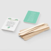 Munt- en gouden bloemenslingerlichten Huwelijkspro Handwaaier (Niet-gemonteerd)