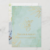 Munt- en Gouden Bruiloft Save The Date (Voorkant / Achterkant)