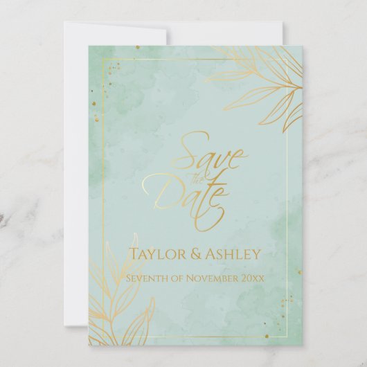 Munt en Gouden Huwelijk Save The Date (Voorkant)