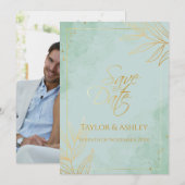 Munt en Gouden Huwelijk Save The Date (Voorkant / Achterkant)