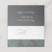 Munt en Grijze kuststrook Plaatskaartje (Buitenkant ongevouwen)