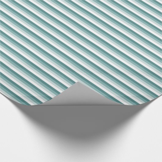 Munt en groene strepen cadeaupapier (Hoek)