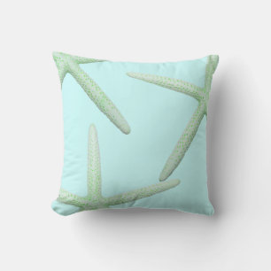 Munt- en groene zeester kustelijke decorkussen kussen