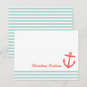 Munt- en koraalbanden notitiekaartje (Voorkant / Achterkant)