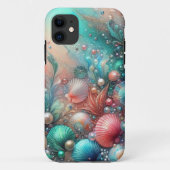 Munt- en koraalzee Schelpen Oceaan Bliss Case-Mate iPhone Case (Achterkant)
