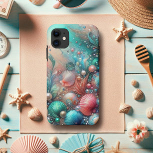Munt- en koraalzee Schelpen Oceaan Bliss Case-Mate iPhone Case