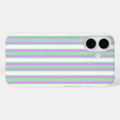 Munt- en lila snoepstrepen Case-Mate iPhone case (Achterkant (horizontaal))