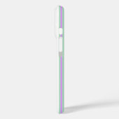 Munt- en lila snoepstrepen Case-Mate iPhone case (Achterkant / Links)