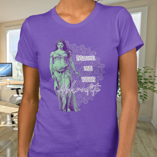 Munt en Paarse Aphrodite T-shirt