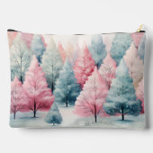 Munt en roze sparren winterscène etui (Achterkant)