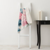 Munt en roze sparren winterscène sherpa deken (In situ)