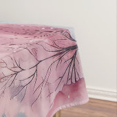 Munt en roze sparren winterscène tafelkleed (Voorbeeld)